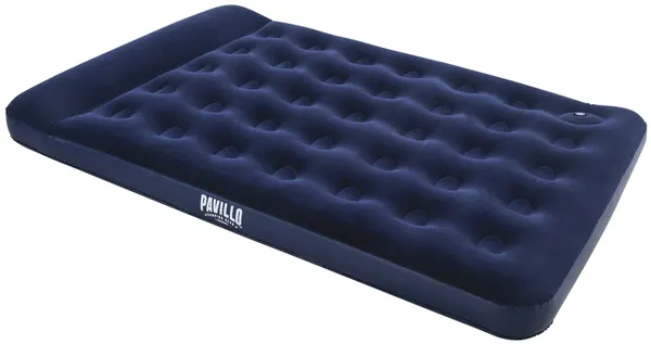 Надувной матрас Bestway Easy Inflate (Flocked AirBed) 67225, 191x137x28 см, с подголовником, встроенный ножной насос