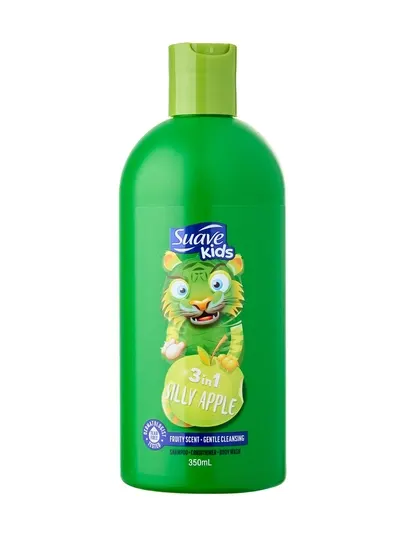 Suave Kids 3в1 –350мл Детский шампунь, кондиционер и гель для душа