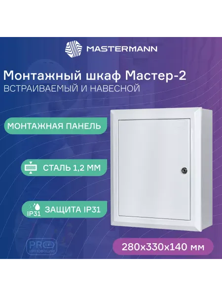Mastermann Универсальный монтажный шкаф МАСТЕР-2, IP 31, сталь