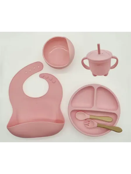 LIMMPO kids Набор детской посуды для кормления силиконовый