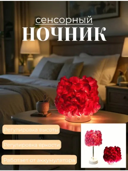Королевство цветов ночник светильник настольный