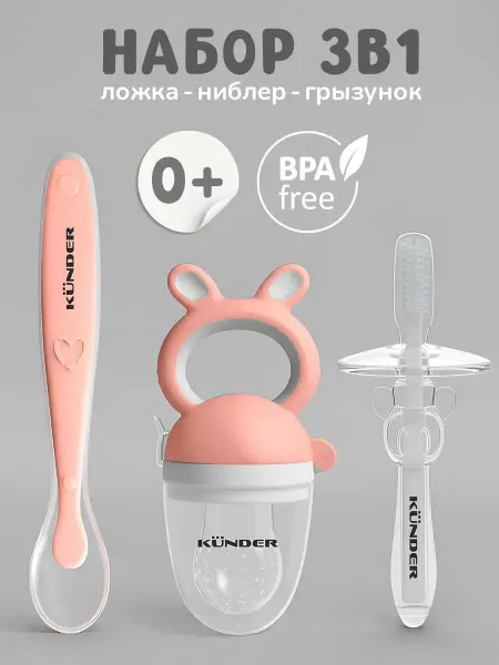 Набор для прикорма ниблер+прорезыватель+ложка