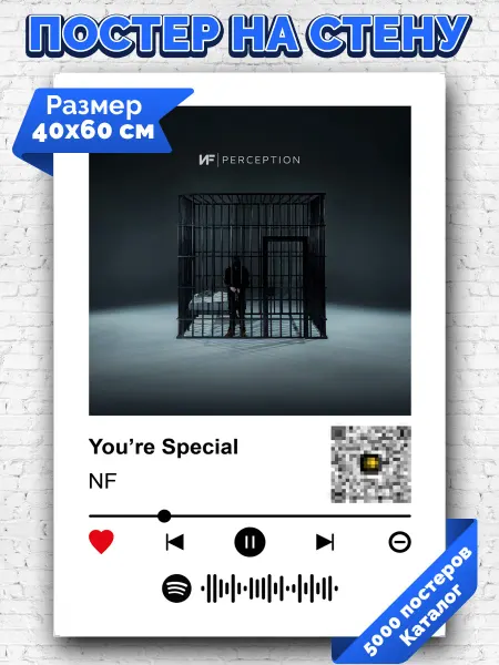 Arthata-spotify постер Спотифай постер Спотифай постер NF - You’re Special 40х60