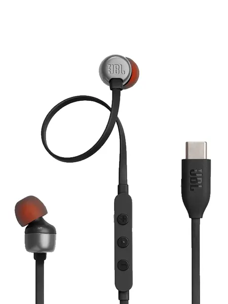 Наушники проводные JBL Tune 310C, черный, USB-C, внутриканальные