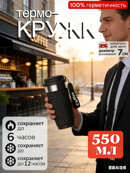 Aciess Автомобильная термокружка для кофе туристический термос