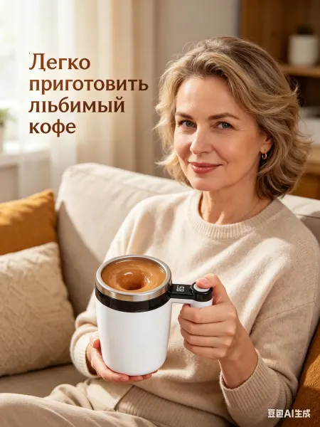 BOZEL Термокружка мешалка с автоматическим размешиванием