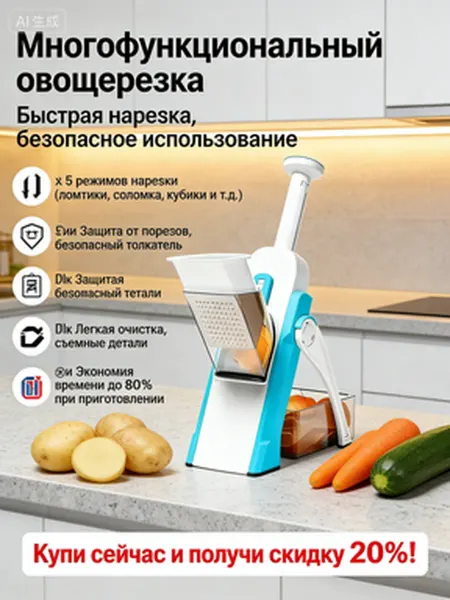 Овощерезка ручная многофункциональная