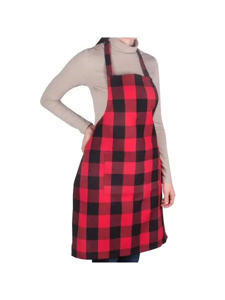 BORGHOUSE Фартук кухонный "Red and Black cells" 60х80 см