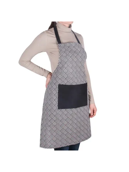 BORGHOUSE Фартук кухонный "Black squares" 60х80 см