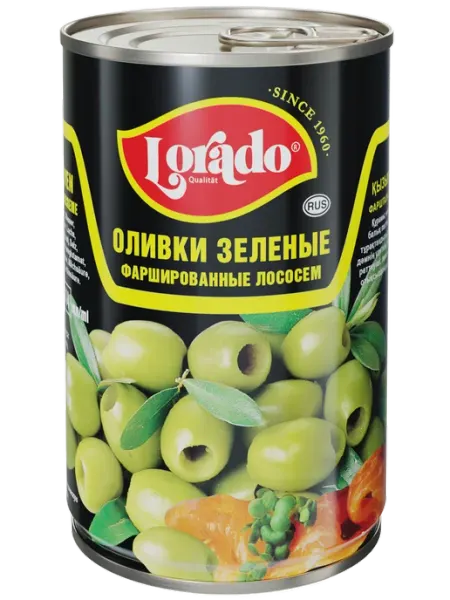 Оливки с лососем Лорадо Меркур Гамбург ж б, 314 г