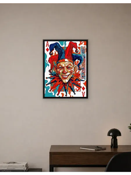 Postersbase Постер Джокер Арт-карта «Бубновый туз» 30x40