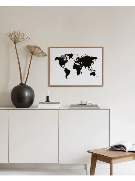 Onllyart Постер 40x50 карта мира лук
