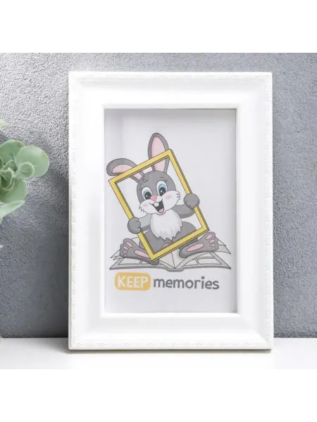 Keep memories Фоторамка на фото 10х15 см, белая, пластиковая, 2 шт