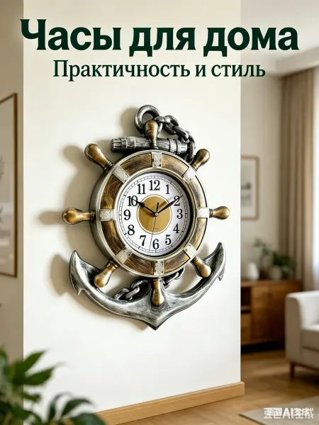 Apeyron Настенные часы в стиле морского флота