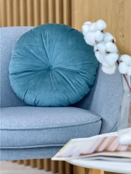Linen Way Подушка декоративная d37 см бархат изумрудный