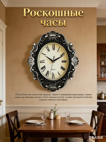 PERFEO Часы настенные бесшумные большие крупные цифры