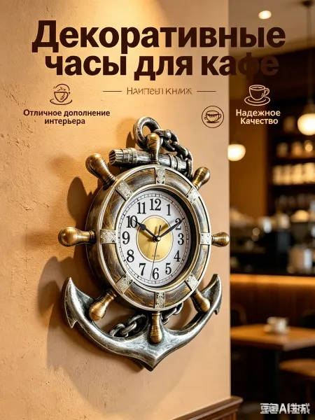 GT Современные настенные часы с антикварным дизайном