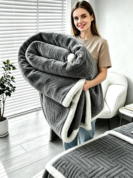 Greenville Плед на кровать 180x200 пушистый, мягкий, уютный