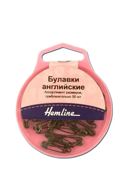 HEMLINE Булавки английские безопасные, ассорти 19+23 мм