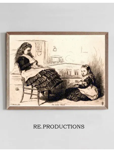 Re.productions Постер The Baby-House - Sir John Everett Millais
