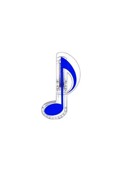 Dasmax Зажим для нот PJ-003BL Нотки, пластик, 1 шт