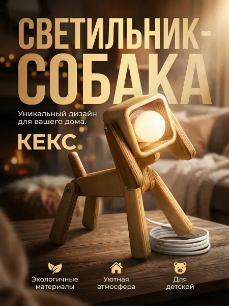 TVENTE Светильник настольный лампа собачка