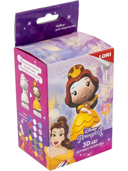 Lori Набор для росписи "Disney. Белль", игрушка-раскраска