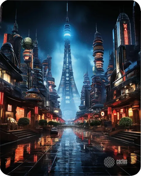Коврик для мыши CACTUS City 300х250х3 мм, ткань, резина (CS-MPC-D05M)
