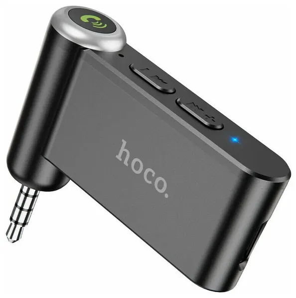 Беспроводной автомобильный AUX BT приемник Hoco E58 Magic music car receiver, черный