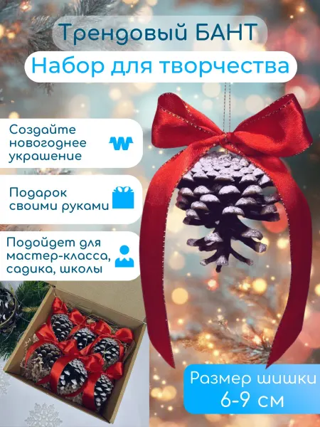 Набор для творчества "Ёлочное украшение" 6 шт