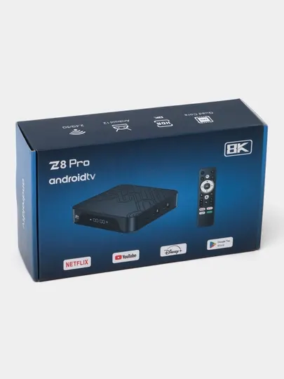 Цифровая приставка, ТВ-приставка, Smart TV Box Android Wi-Fi Z8 Pro 4/32 ГБ