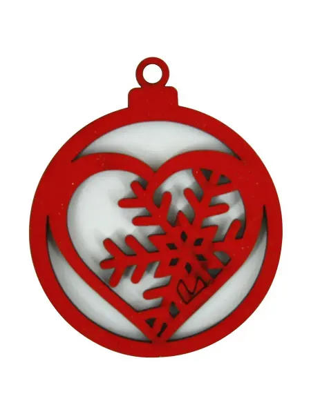 Набор деревянных новогодних елочных украшений 6шт