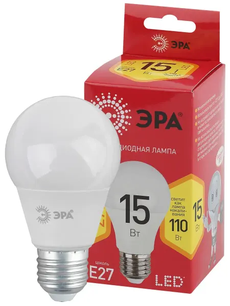 Лампа светодиодная LED A60-15W-827-E27 R 15Вт груша теплый