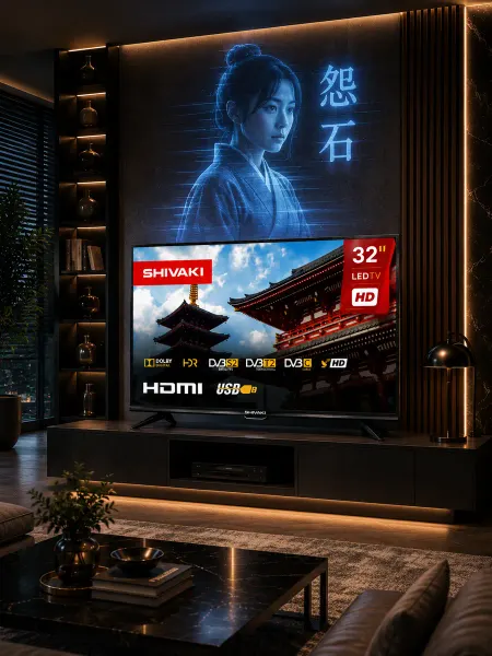 SHIVAKI Телевизор S32KH500, 32" HD, 60 Гц
