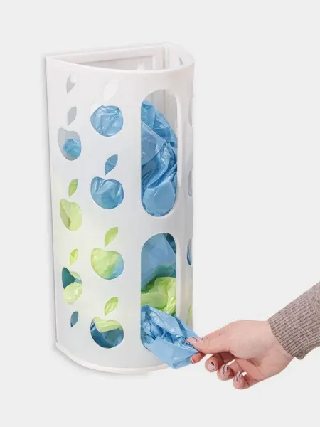 Prometei Корзина для пакетов Darel plastic «Яблоко», пластик, 16×13.5
