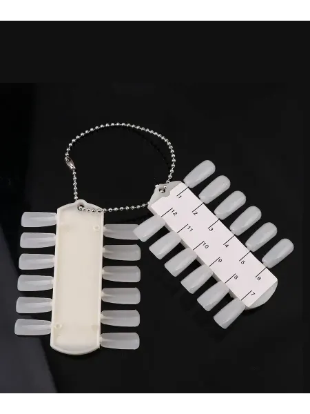 All For Nails Палитра для лаков молочная на цепочке, 3 шт