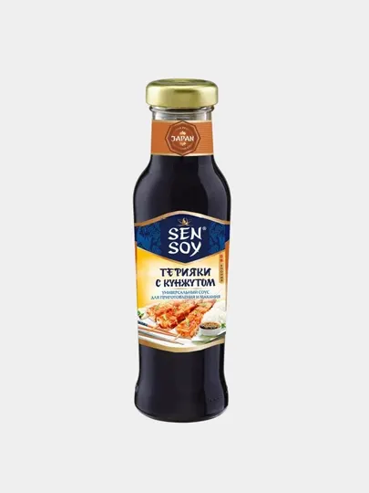 SEN SOY Соус столовый «Терияки» с кунжутом, стеклянная бутылка, 320 г