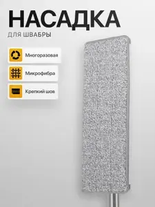 Сменная насадка для швабры, 32х12см, микрофибра