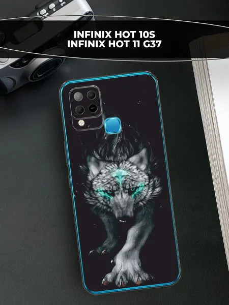 Infinix Чехол на HOT 10S Hot 11 G37 волк