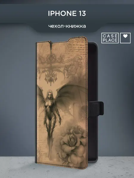 Case Place Чехол-книжка на iPhone 13 ангел