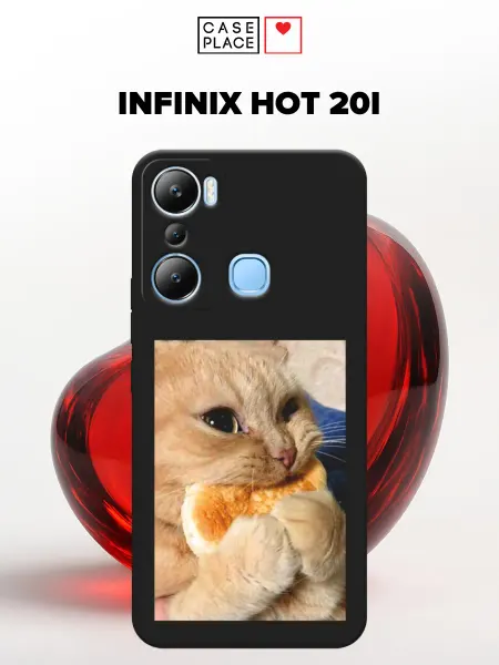Infinix Матовый чехол на HOT 20i кот
