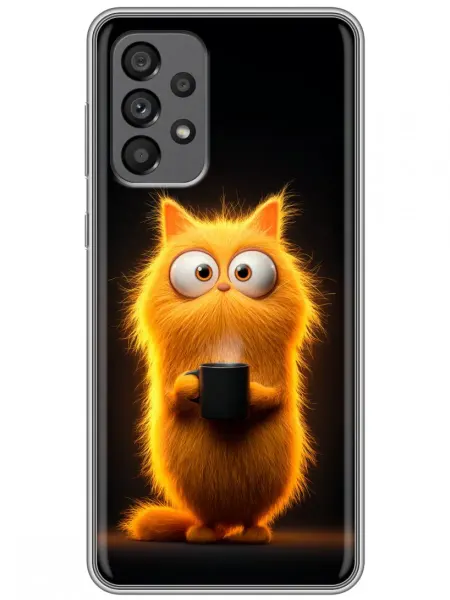 360skin Чехол на Samsung Galaxy A73 смешной котик