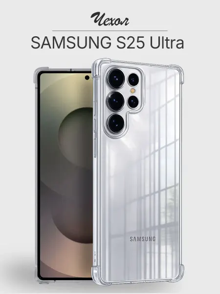 Samsung Чехол Galaxy S25 Ultra 5G прозрачный противоударный
