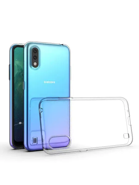 MobilkaSpb.ru Чехол силиконовый для Samsung Galaxy A01 (прозрачный)