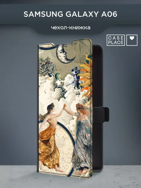 Samsung Чехол-книжка на A06 ангел
