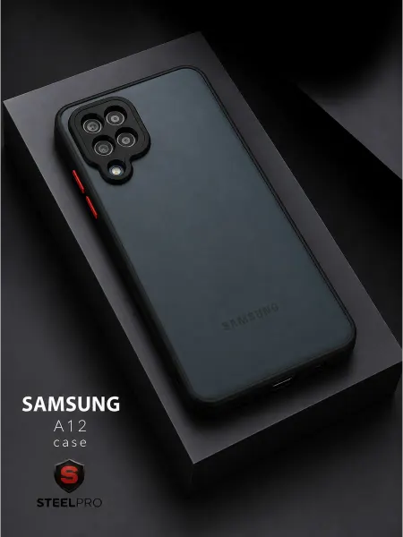 SteelPro Чехол на Samsung Galaxy A12 с защитой камеры