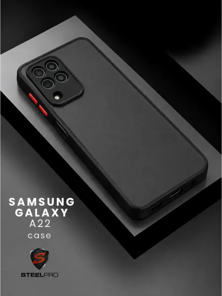 SteelPro Чехол на Samsung А22 с защитой камеры