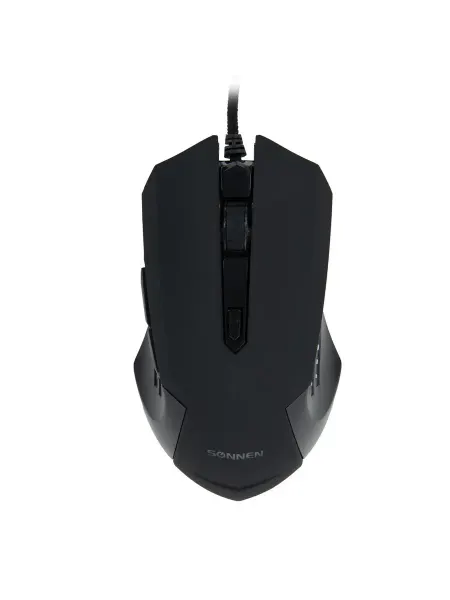 SONNEN мышь проводнаяi3, пластик, 6 кнопок, 800-3200 dpi, led-подсв