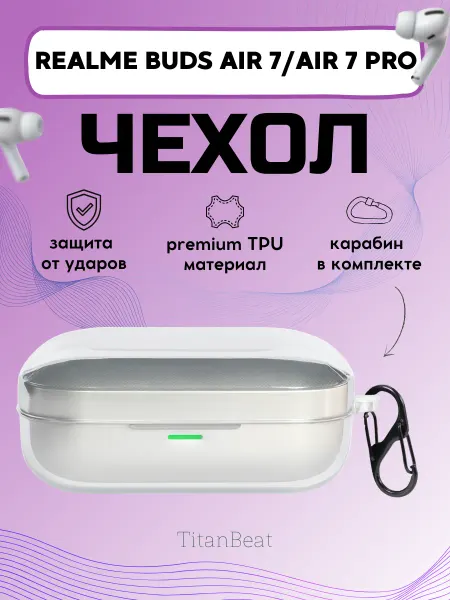 TitanBeat Чехол для наушников Realme buds air 7 и air 7 pro