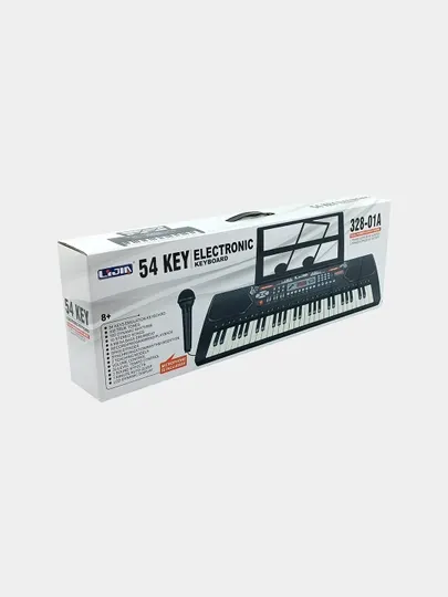 Синтезатор детский 54 клавиши LJIN 328-01A с микрофоном